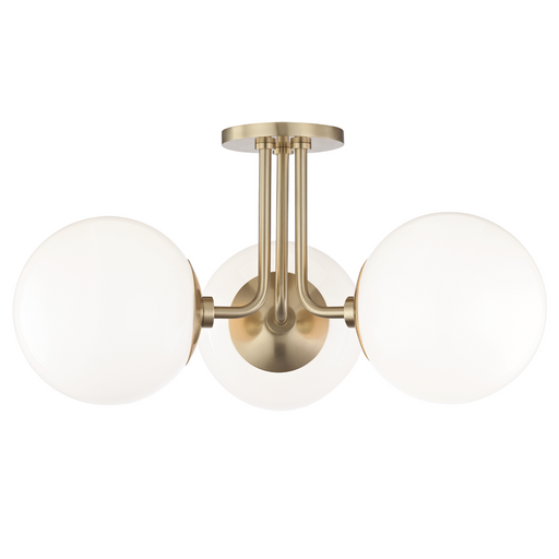 3 LIGHT SEMI FLUSH