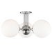 3 LIGHT SEMI FLUSH