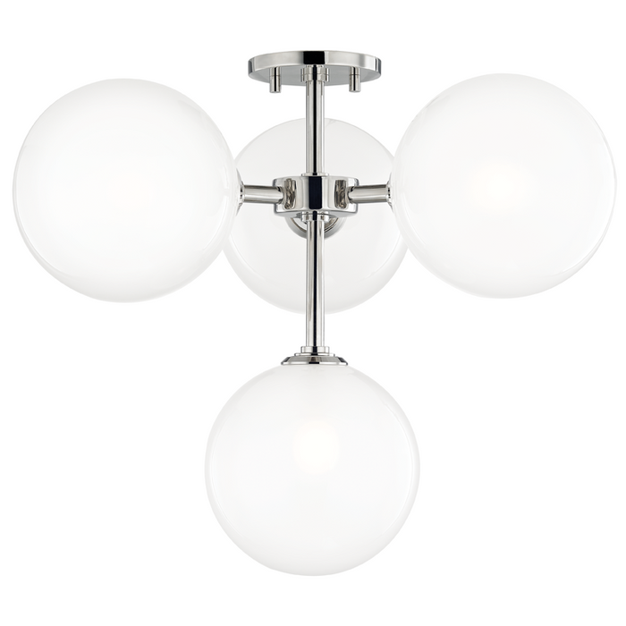 4 LIGHT SEMI FLUSH