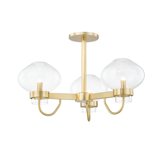 3 LIGHT SEMI FLUSH