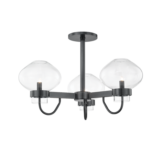 3 LIGHT SEMI FLUSH