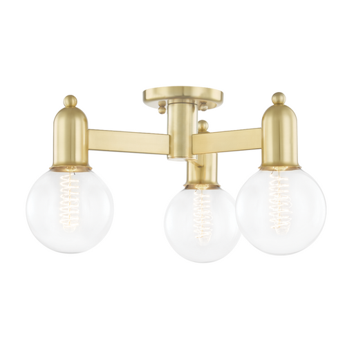 3 LIGHT SEMI FLUSH