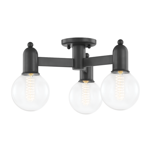 3 LIGHT SEMI FLUSH