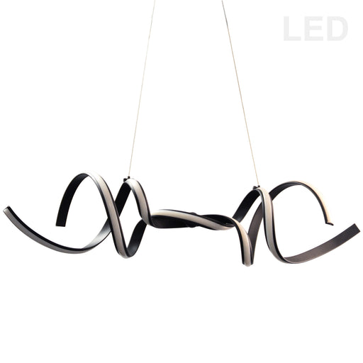 50W Horizontal Pendant, Matte Black Finish