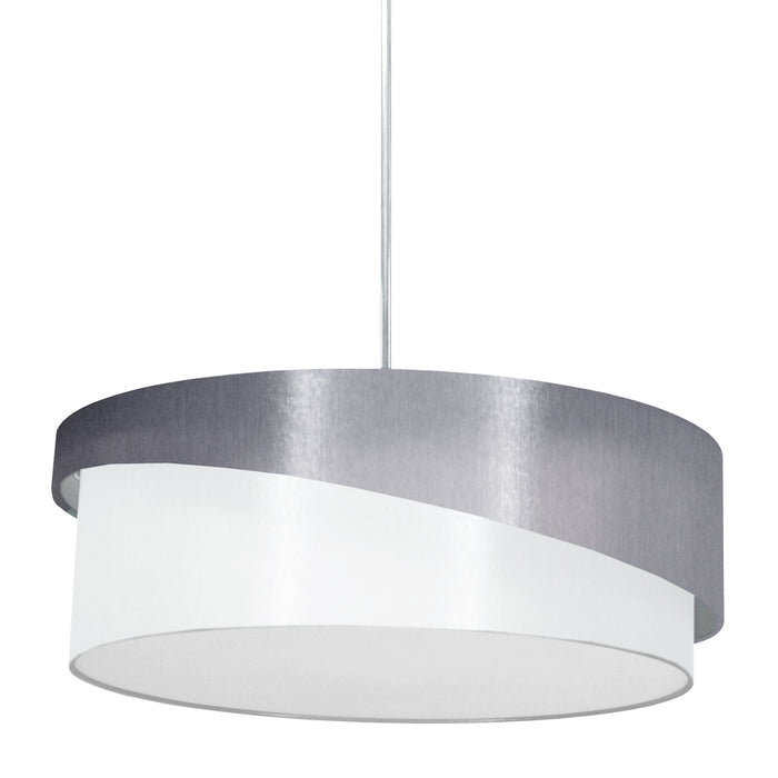 3LT Jazlynn Pendant, Grey/White Shade w/ 790 Diff