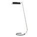 1 LIGHT FLOOR LAMP W/ BLACK LEATHER