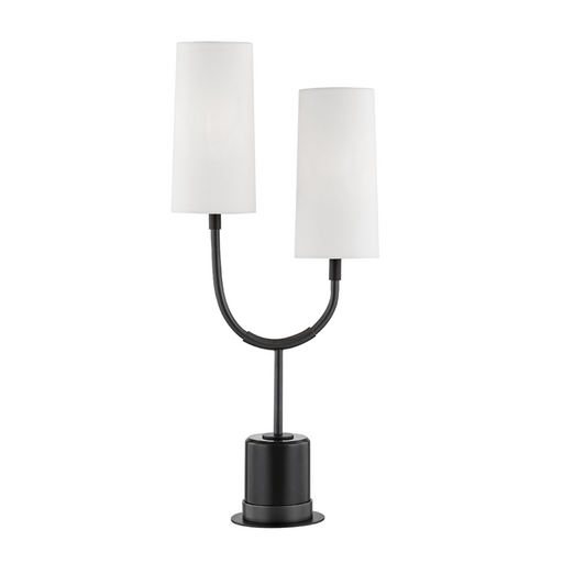 2 LIGHT MARBLE TABLE LAMP