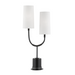 2 LIGHT MARBLE TABLE LAMP