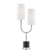 2 LIGHT MARBLE TABLE LAMP