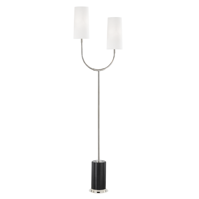 2 LIGHT MARBLE FLOOR LAMP