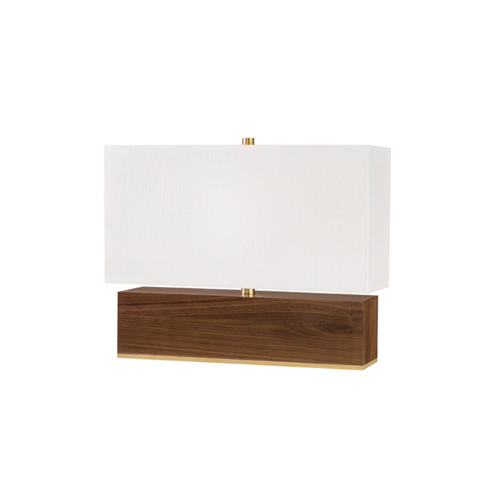 1 LIGHT TABLE LAMP W/ LIGHT WALNUT