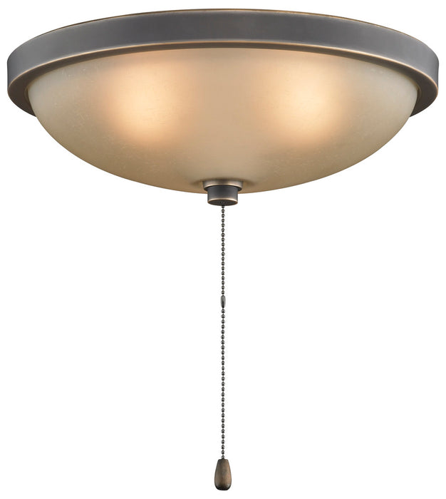 14" Low Profile Bowl Light Kit: Bronze Accent