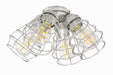 4 Light with Cage Shade w/4x4w LED