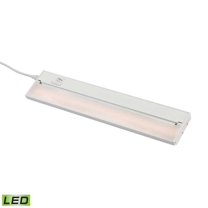 ZeeLED Pro 1-Light Utility Light in White with Diffused Glass - Integrated LED