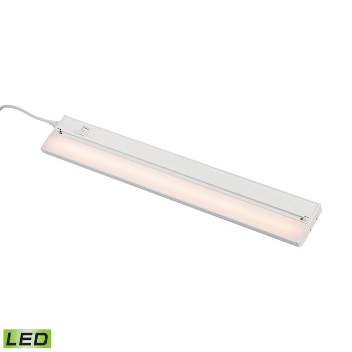 ZeeLED Pro 1-Light Utility Light in White with Diffused Glass - Integrated LED