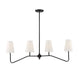 4-Light Chandelier in Oil Rubbed Bronze