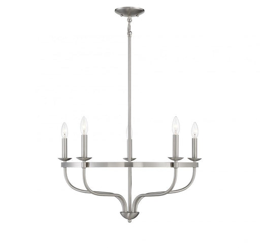 5-Light Chandelier in Brushed Nickel