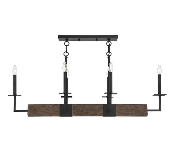 6-Light Linear Chandelier in Remington