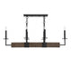 6-Light Linear Chandelier in Remington