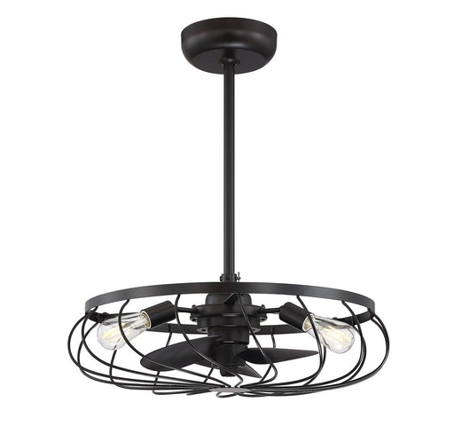 3-Light Fan D'lier in Oil Rubbed Bronze