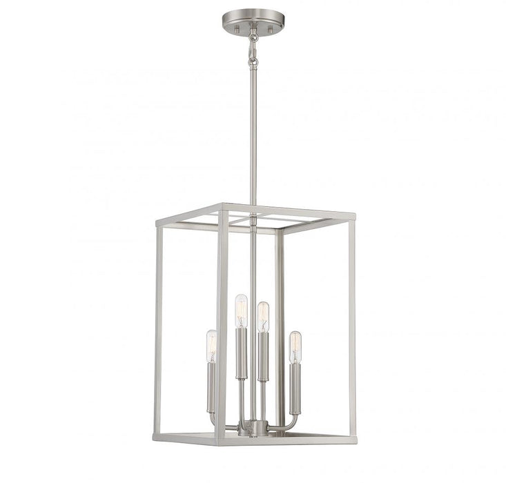 4-Light Pendant in Brushed Nickel