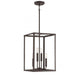 4-Light Pendant in Oil Rubbed Bronze