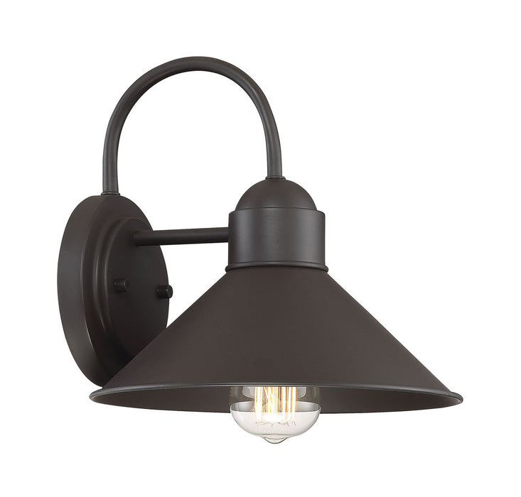 1-Light Outdoor Wall Sconce in Oil Rubbed Bronze