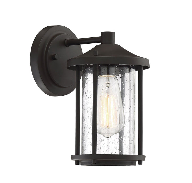 1-Light Outdoor Wall Sconce in Oil Rubbed Bronze