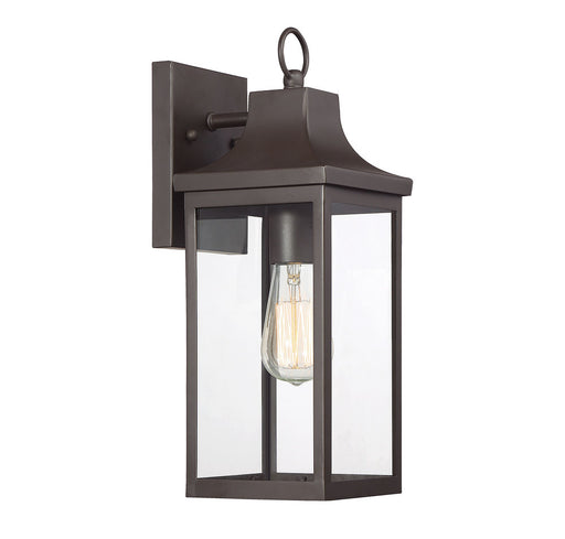 1-Light Outdoor Wall Sconce in Oil Rubbed Bronze