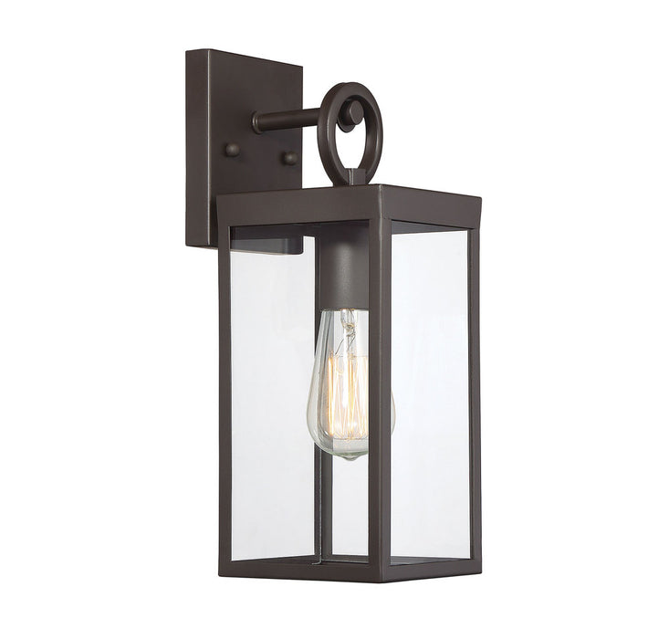 1-Light Outdoor Wall Sconce in Oil Rubbed Bronze