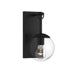 1-Light Outdoor Wall Sconce in Matte Black