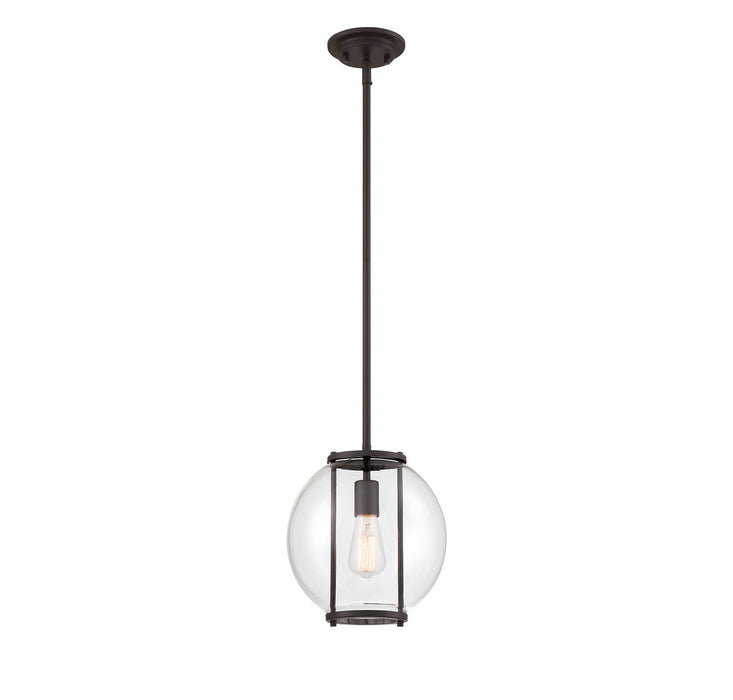 1-Light Outdoor Hanging Lantern in Oil Rubbed Bronze