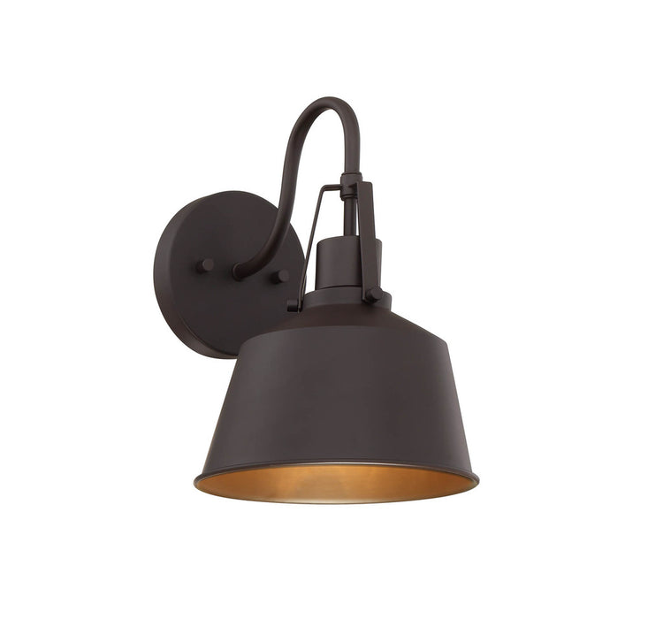 1-Light Outdoor Wall Sconce in Oil Rubbed Bronze