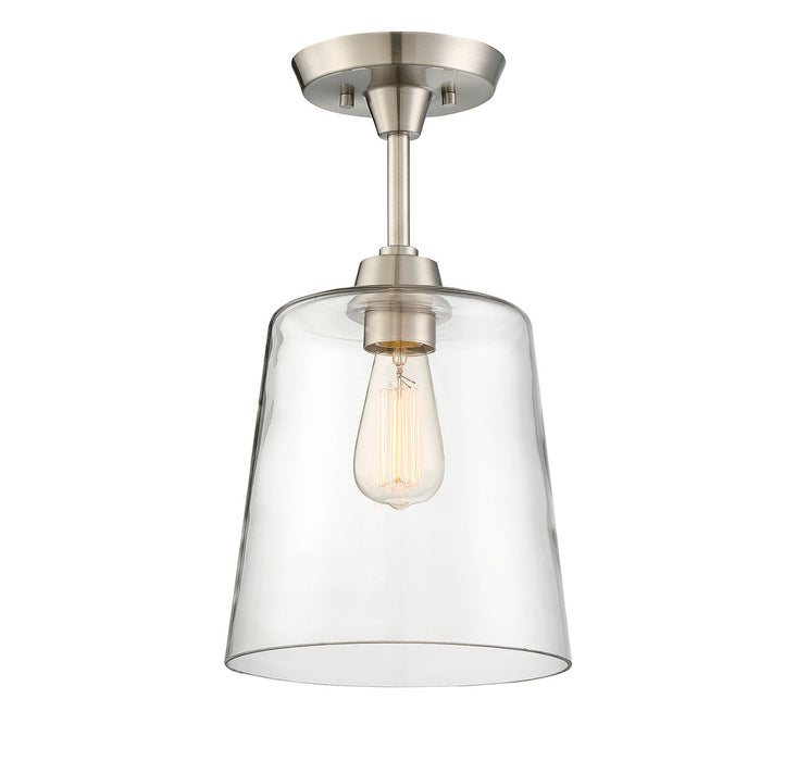 1-Light Ceiling Light in Brushed Nickel