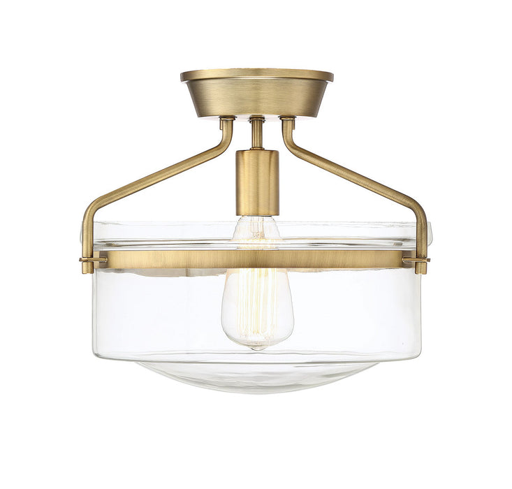 1-Light Ceiling Light in Natural Brass