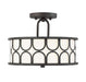 2-Light Ceiling Light in Oil Rubbed Bronze