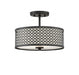 2-Light Ceiling Light in Matte Black