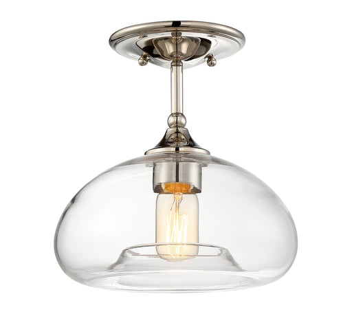 1-Light Ceiling Light in Polished Nickel