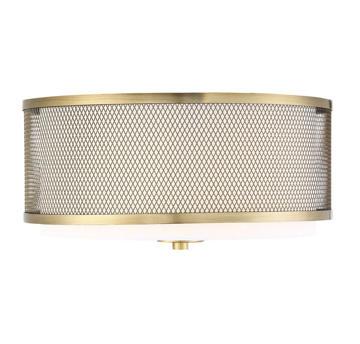 3-Light Ceiling Light in Natural Brass