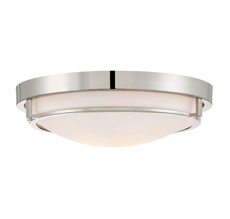 2-Light Ceiling Light in Polished Nickel