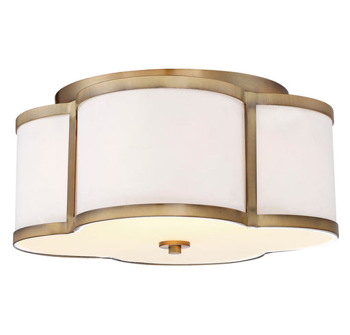 3-Light Ceiling Light in Natural Brass