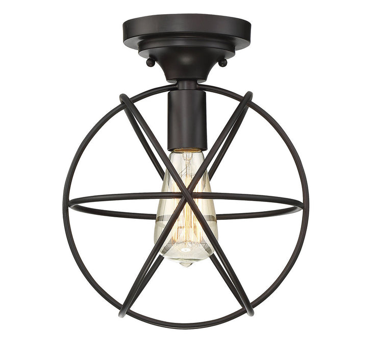 1-Light Ceiling Light in Oil Rubbed Bronze