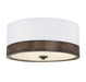 3-Light Ceiling Light in Walnut Wood