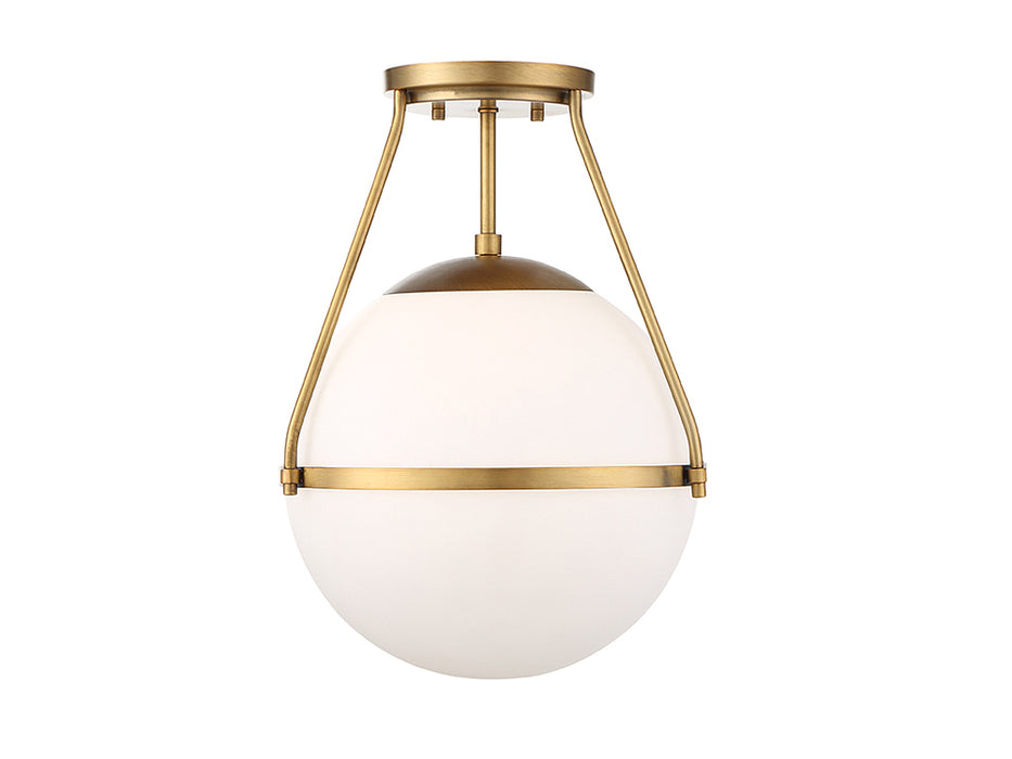 1-Light Ceiling Light in Natural Brass