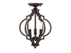 3-Light Ceiling Light in Oil Rubbed Bronze