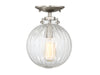 1-Light Ceiling Light in Brushed Nickel