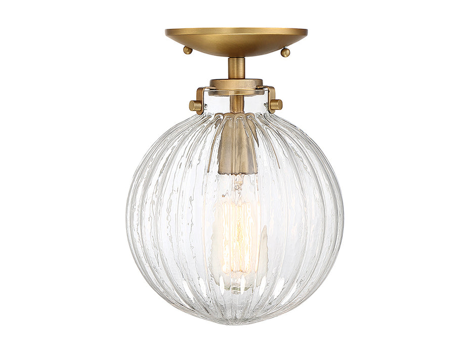 1-Light Ceiling Light in Natural Brass