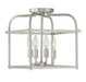 4-Light Ceiling Light in Brushed Nickel