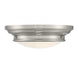 2-Light Ceiling Light in Brushed Nickel