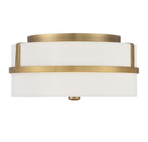 2-Light Ceiling Light in Natural Brass